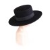 Канотье фетровая шляпка № 903 чёрная Канотье фетровая шляпка № 903 чёрная