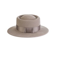 Канотье -фетровая шляпка № 904 песочная Канотье -фетровая шляпка № 904 песочная