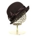 Фетровая шляпка №94-07 коричневая