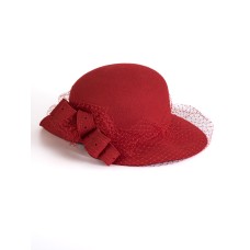 Фетровая шляпка № Ш3 красная Фетровая шляпка № Ш3 красная