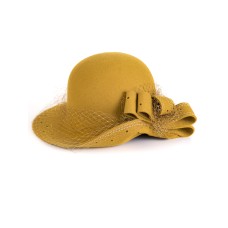 Фетровая шляпка № Ш3 горчица Фетровая шляпка № Ш3 горчица