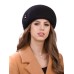 Фетровый шерстяной берет 101 чёрный