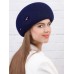 Фетровый шерстяной берет 101 тёмно-синий Фетровый шерстяной берет 101 тёмно-синий