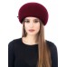 Фетровый шерстяной берет 101 тёмно-красный