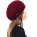 Фетровый шерстяной берет 101 тёмно-красный