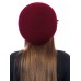 Фетровый шерстяной берет 101 тёмно-красный