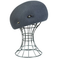 Фетровый шерстяной берет 101 темно-серый Фетровый шерстяной берет 101 темно-серый