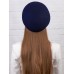 Фетровый шерстяной берет 102 т-синий Фетровый шерстяной берет 102 т-синий