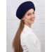 Фетровый шерстяной берет 102 т-синий Фетровый шерстяной берет 102 т-синий
