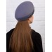Фетровый шерстяной берет 102 серо-голубой
