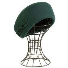 Фетровый шерстяной берет 102 изумруд Фетровый шерстяной берет 102 изумруд