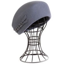 Фетровый шерстяной берет 102 голубой Фетровый шерстяной берет 102 голубой