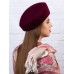 Фетровый шерстяной берет 102 бордо Фетровый шерстяной берет 102 бордо
