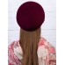 Фетровый шерстяной берет 102 бордо Фетровый шерстяной берет 102 бордо