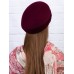Фетровый шерстяной берет 102 бордо Фетровый шерстяной берет 102 бордо
