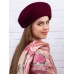 Фетровый шерстяной берет 102 бордо Фетровый шерстяной берет 102 бордо