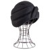 Фетровый шерстяной берет 128 Чалма черная Фетровый шерстяной берет 128 Чалма черная