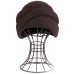 Фетровый шерстяной берет 128 Чалма коричневая