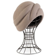 Фетровый шерстяной берет 128 Чалма песок Фетровый шерстяной берет 128 Чалма песок