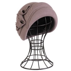 Фетровый шерстяной берет 138 пудра Фетровый шерстяной берет 138 пудра