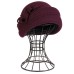 Фетровый шерстяной берет 138 бордо Фетровый шерстяной берет 138 бордо