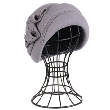 Фетровый шерстяной берет 138 светло-серый Фетровый шерстяной берет 138 светло-серый