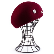 Фетровый шерстяной берет 144 т красный Фетровый шерстяной берет 144 т красный