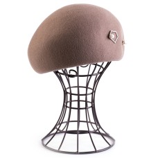 Фетровый шерстяной берет 144 капучино Фетровый шерстяной берет 144 капучино