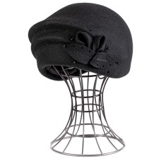 Фетровый шерстяной берет 230 чёрный