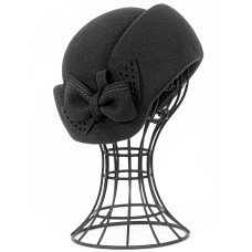 Фетровый шерстяной берет 508 чёрный Фетровый шерстяной берет 508 чёрный