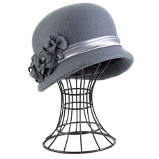 Фетровый шерстяной капор 315 серо-голубой Фетровый шерстяной капор 315 серо-голубой