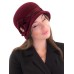 Фетровый шерстяной капор 315 бордо Фетровый шерстяной капор 315 бордо