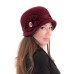 Фетровый шерстяной капор 315 бордо Фетровый шерстяной капор 315 бордо
