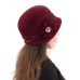 Фетровый шерстяной капор 315 бордо Фетровый шерстяной капор 315 бордо