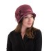 Фетровый шерстяной капор 315 роза