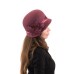 Фетровый шерстяной капор 315 роза