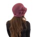 Фетровый шерстяной капор 315 роза