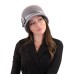 Фетровый шерстяной капор 315 светло-серый