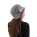 Фетровый шерстяной капор 315 светло-серый