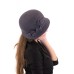 Фетровый шерстяной капор 315 тёмно-серый