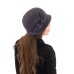 Фетровый шерстяной капор 315 тёмно-серый