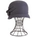 Фетровый шерстяной капор 315 тёмно-серый