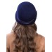 Фетровый шерстяной капор 315 тёмно-синий Фетровый шерстяной капор 315 тёмно-синий
