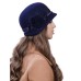 Фетровый шерстяной капор 315 тёмно-синий Фетровый шерстяной капор 315 тёмно-синий