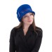 Фетровый шерстяной капор 315 индиго
