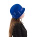 Фетровый шерстяной капор 315 индиго