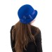 Фетровый шерстяной капор 315 индиго