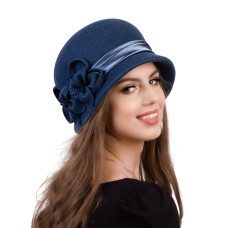 Фетровый шерстяной капор 315 мор-волна Фетровый шерстяной капор 315 мор-волна