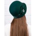 Фетровый шерстяной капор 315 изумруд Фетровый шерстяной капор 315 изумруд