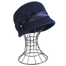 Фетровый шерстяной капор 319 т-синий Фетровый шерстяной капор 319 т-синий